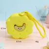 Bolsa de Silicone com Furo Estilo Desenho Animado Mini Carteira de Moedas Bolsa de Cosméticos DIY Bolsa para Fones de Ouvido Pingente de Chaveiro Presente