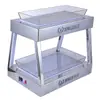 Suporte de Frutas de Aço Inoxidável com Luzes LED Multicamadas Prato de Petiscos para Bar Prato Criativo de Frutas Ktv Prato de Petiscos Bandeja Prato de Frutas