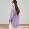 Camisa de manga larga de seda helada para mujer, transpirable, de Tencel, con protector solar, estilo verano 2025, nueva, holgada y fresca.
