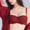 Conjunto Original Nuevo de Lencería Dulce para Mujeres con Poco Busto, Efecto Realzador y Reafirmante, Anticaída, Conjunto de Sujetador con Aros Fino Suave