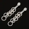 Brincos de argola redondos com franjas longas da moda europeia e americana Joias de brinco grandes e sexy para boate europeia e americana atacado E398