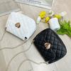 Moda saco diamante 2023 saco novo saco senhoras saco comércio exterior saco pequeno bordado corrente saco textura saco pequeno