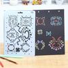 24 Plantillas Educativas para Pintar Fácilmente, Tableros de Dibujo Huecos para Informes Manuscritos, Plantillas de Álbum DIY para Planificadores Creativos