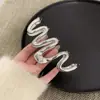 Pinza para el Cabello de Onda Grande Aleación Forma MM Parte Posterior de la Cabeza y2k Recogido Pinza de Garra Mujeres ins Estilo Frío Pinza de Garra para el Cabello Pinza de Tiburón de Nicho