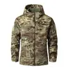 Jaqueta Corta-Vento Softshell Três em Um Quente Camuflada Roupa Externa Jaqueta Masculina Roupas de Algodão Transfronteiriça Personalizável