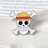 Outlet de Fábrica Broche de One Piece Lufei con Sombrero de Paja Insignia de Metal de Dibujos Animados Insignia Pin Decoración para Bolso
