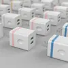 Cargador 5V2A calibre US doble USB carga rápida 2a cabezal de carga para teléfono móvil doble 2A cargador de color