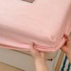 Simples Cor Sólida Classe A Leite Veludo Único Produto Capa de Cama Colchão Capa Protetora Outono e Inverno Quente Pelúcia Colcha Quente Pessoa Única