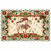 2027 Nuevo Mantel Individual de Encaje Navideño Mantel Hueco Decoración de Mesa Festiva Accesorios para el Hogar