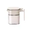 Frasco de Condimentos Separado con Cuchara, Caja de Condimentos Sellada a Prueba de Humedad, Caja de Almacenamiento de Frasco de Sal para el Hogar de Cocina, Frasco de Vidrio para Condimentos