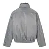 Yidao Vintage 2026 Invierno Nuevo Estilo Americano Parche Curvado Silueta Cleanfit Corto Cálido Abrigo de Algodón