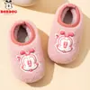 (Estrictamente seleccionado) Pantuflas de Algodón para Niños Babudou Invierno Forradas de Felpa Cálidos Zapatos de Algodón para Bebés Niños Antideslizantes Niñas