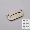 Moderno Simple Alambre Dibujado Aleación de Zinc Dorada Sin Taladro Puerta de Gabinete Tatami Cajón Puerta Invisible Manija Oculta Manija Plana