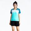 Ropa deportiva de bádminton de verano para niños y niñas, traje de manga corta de secado rápido con estampado, ropa de tenis de mesa y tenis
