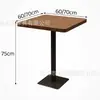 Conjunto de mesa e cadeiras retrô estilo montanha e campo para restaurante ocidental, casa de chá, café, lanchonete de fast food, sofá de cabine montado na parede