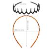 Amazon transfronterizo simple diadema delgada de plástico PC para mujer Pequeña m diadema lavado de cara flequillo placa fija presión para el cabello banda para el cabello