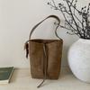 Bolso Grande Transfronterizo para Mujer Otoño/Invierno Vintage 2026 Nuevo Mate de un Solo Hombro Cruzado Bolso Madre-Hija Bolso Cubo de Moda