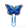 Bestseller transfronterizo: clips de papel con forma de mariposa, clips de papel de PVC de dibujos animados, marcapáginas para cuaderno y pequeños artículos de regalo