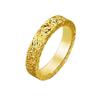 Anillo de Hielo Super Flash Moda Lujo Ligero Personalizado Chapado en Oro Real de 24K Anillo Clásico Apilable Popular para Mujer