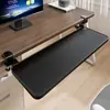 Bandeja para Teclado Debajo del Escritorio, Riel Deslizante sin Taladro para Teclado y Ratón, Estante de Almacenamiento Extraíble para Computadora
