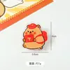 Clip de Pescado Globo de Dibujos Animados de PP, Clip de Nota de Conejillo de Indias Lindo de Acrílico, Clip para Exámenes de Estudiante, Clip Sellador para Snacks