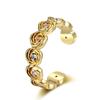 Anillo de Rosa de Estilo Étnico Suave Estilo Hong Kong Flor Abierta Joyería Ajustable Joyería para Combinar Diariamente