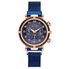 Comercio Exterior Transfronterizo Tendencia de Moda Digital Tres Ojos Reloj para Mujer Reloj para Mujer Correa de Milán Magnético de Hierro Correa de Hierro Venta al por Mayor