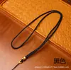 Cordão de Colar Pingente de Jada Cera de Abelha Pingente Trançado Feito à Mão Corda para Pingente Atacado Dourado Areia Acessórios com Mantra das Seis Palavras