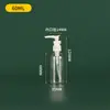 50/60/80 Cabezal de Bomba de Pico de Pato Botella Vacía Botella Recargable de Tipo Prensa para Champú de Viaje Gel de Ducha Botella Recargable de Gran Capacidad