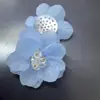 Accesorios de flores con cuentas en stock, decoraciones de flor de camelia para zapatos, adornos de flor para sombrero, flores pequeñas de lentejuelas, accesorios para manualidades