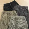 Calças casuais finas de secagem rápida com amarração no tornozelo calças com cadarço da moda masculinas confortáveis largas