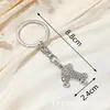 Llavero europeo y americano polea zapatos colgante diamante tacones altos metal llavero accesorios para coche colgante de regalo pequeño