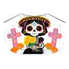 Capas Halloween Negras Unisex para Niños Hechas a Medida de Fábrica con Estampado de Calavera y Cordón, Ropa Estilo Europeo y Americano