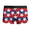 Calzoncillos bóxer de seda de leche con cintura media y elásticos para hombre, con estampado del Día de la Independencia de Amazon, transfronterizos