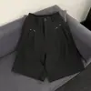 Shorts de Cinco Puntos Elásticos de Cintura Estilo Retro Americano Unisex Versátiles Sueltos Pantalones Cortos de Traje de Verano Pantalones de Pierna Ancha Caída Pantalones Casuales