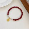 Marea Nacional Nicho Cinabrio Real Pixiu Nafu Loto Pulsera Personalizada Retro Nuevo Estilo Chino Pulsera Serie Roja