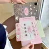 Funda protectora para tablet iPad air 8/7/6 pastel de retazos rosa adecuada para Pro 11/13 a prueba de caídas 10/11