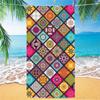 Toalla de Playa de Microfibra Doble Cara de Terciopelo Transfronteriza con Impresión Digital de Logo Personalizado, Toalla de Baño Rectangular Grande, Gruesa y Suave