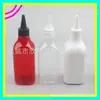 Botella transparente con tapa puntiaguda 250ml botella cuadrada blanca con tapa puntiaguda botella de pegamento con tapa puntiaguda tapa puntiaguda botella de aceite con tapa puntiaguda botella con boquilla puntiaguda