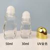 Fabricante Personalizado Botella de Vidrio Transparente con Bola Rodante 30ml Botella con Bola Rodante 50ml Botella Roll-on para Dolor Botella con Bola de Masaje