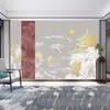 Estilo chino moderno edificio huipai ático sofá pared de fondo papel tapiz estilo antiguo sala de té restaurante restaurante de hot pot mural