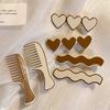 Novo Milk Curry Color Hairpin Side Clip Lado das mulheres Cute Hairpin Duckbill One-word Clip Bangs Clip Headwear Clip