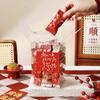 Caja Transparente para Galletas y Dulces de Año Nuevo 2026 Caja Portátil de Barco de Arroz Glutinoso para Pasteles de Copo de Nieve Caja de Regalo para Pastel de Dátil de Leche