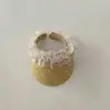 Sombrero de Paja de Verano Estilo Ins Tejido para Niños Qiu Nan Sombrilla para Niñas Protección Solar Sombrero para Bebé Sombrero de Sol de Copa Abierta
