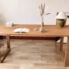 Mesa de chá de madeira maciça de olmo, mesa de computador, bancada Mobien, mesa de jantar retangular, escrivaninha