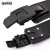 Cinturón de fitness con hebilla de palanca y hebilla rápida de PU para sentadillas, tirón fuerte, entrenamiento deportivo masculino, cinturón de levantamiento de fuerza con pesas para mujer