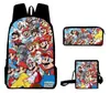 Mochila de Liberación Rápida Transfronteriza de Dibujos Animados de Mario para Estudiantes de Primaria y Secundaria Bolsa Escolar de Tres Piezas Mochila Bolso de Hombro Estuche para Lápices Venta al por Mayor