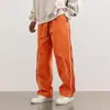 Pantalones Casuales Bordados Nuevos para Hombre de la Calle Principal Europea y Americana Pantalones Largos Holgados Retro de Moda Pantalones Deportivos con Cordón Transfronterizos