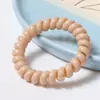 Estilo Coreano Anillo para el Cabello de Línea Telefónica de Café Anillo de Teléfono para Mujer Cuerda para el Cabello Cuerda para la Cabeza de Bobina Eléctrica Estilo Mori Rojo de Internet Banda de Goma