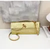 Bolsa Baguete Tecida de Luxo de Alta Qualidade para Mulheres, Nova Moda 2026 Bolsa de Mão para Noite, Bolsa de Ombro Transversal Estilosa